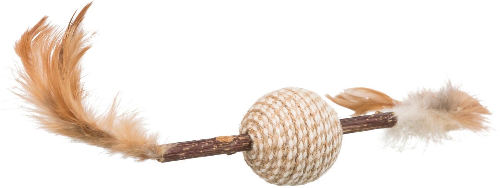 TRIXIE Igračka za mačke Štapić sa lopticom i perjem Matatabi Feather Game 20cm