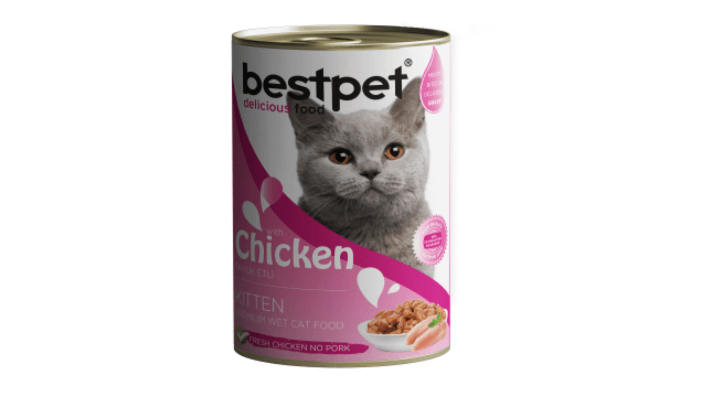 BEST PET Vlažna hrana za mačiće Piletina u želeu 400g