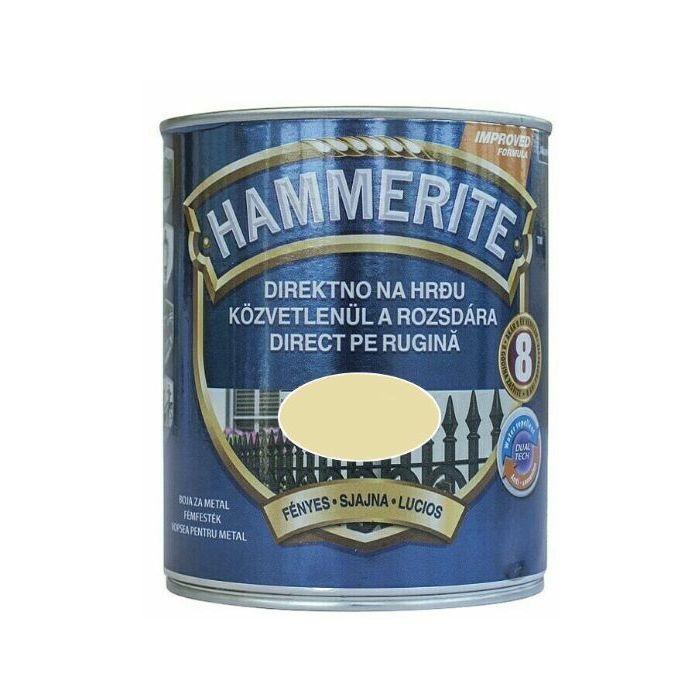 HAMMERITE 3u1 Sjajni lak za metal 0,75l, Magnolija