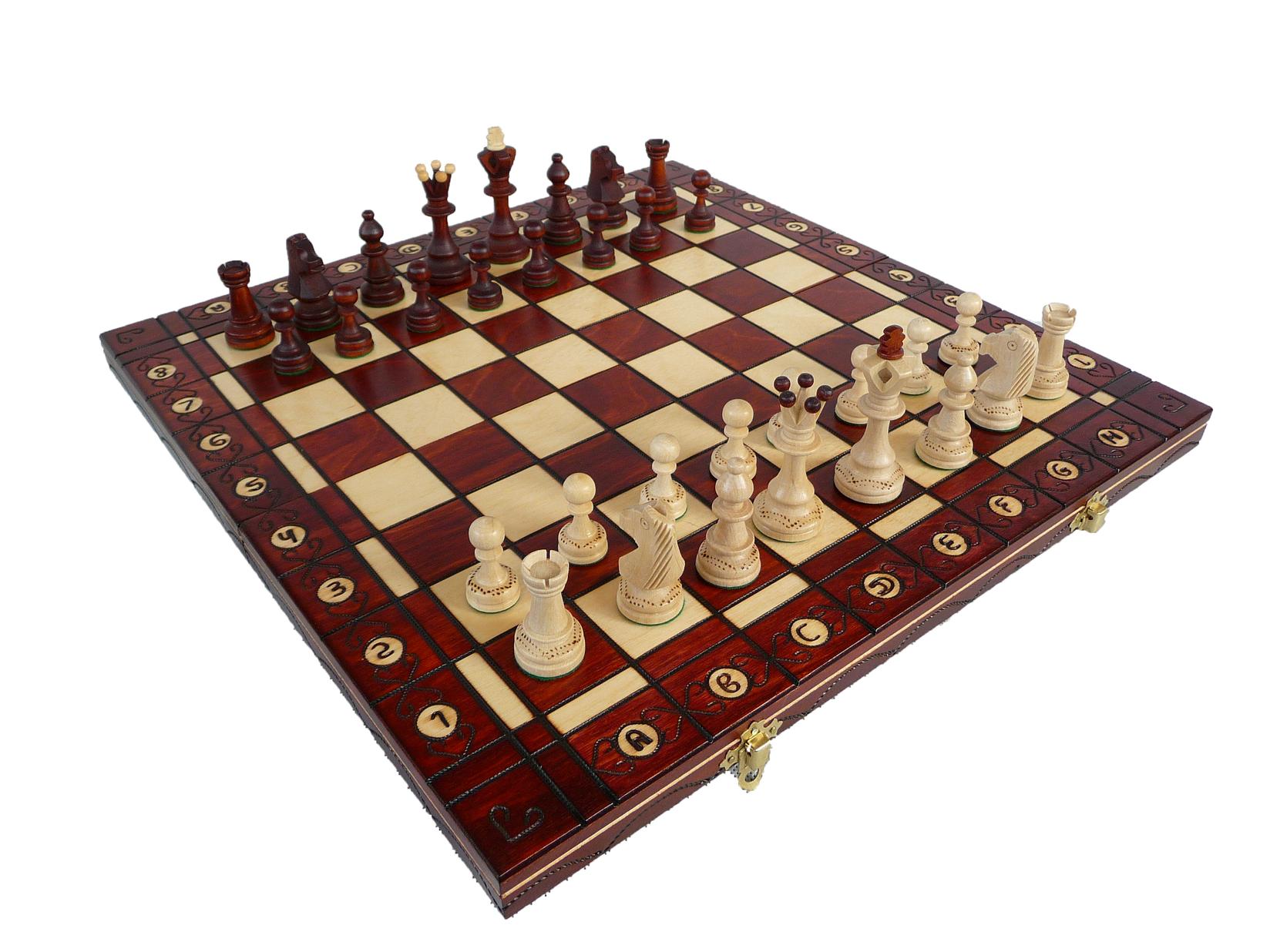 MADON Preklopivi drveni šah 41x41cm