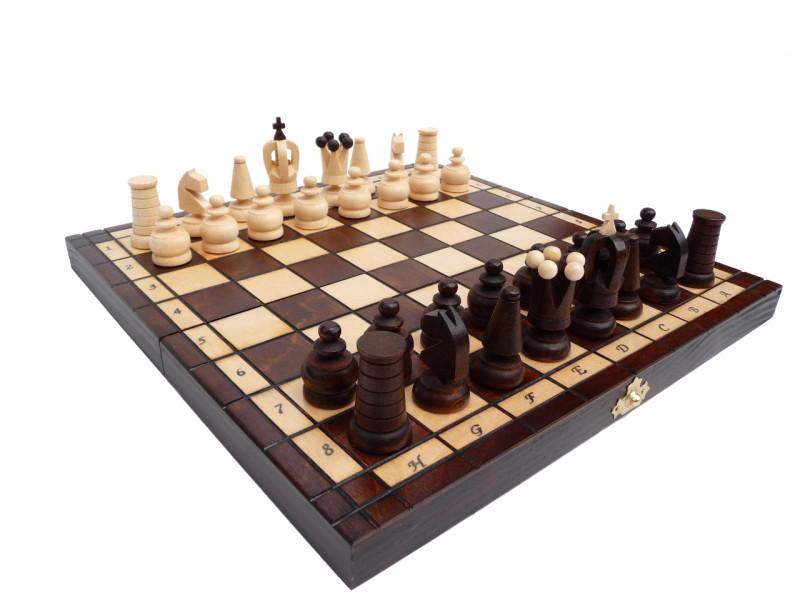 MADON Preklopivi drveni šah 31x31 cm