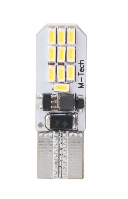 Selected image for M-TECH LED 2/1 Sijalice W5W 12V W2.1X9.5D 20XSMD Blister sive