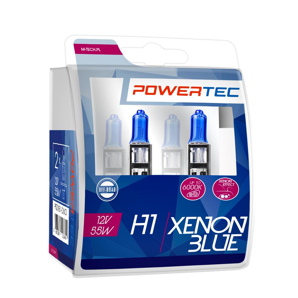 Selected image for PROLINER Sijalice H1 12V Powertec 2/1 xenon plave