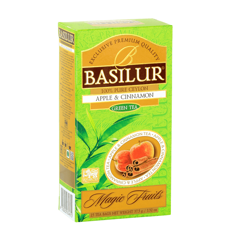 Basilur Zeleni čaj sa jabukom i cimetom Apple Cinnamon, 25 kesica