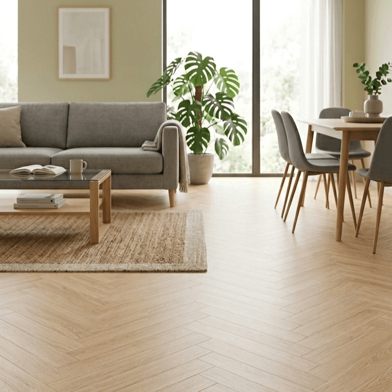 Vinilis SPC pod riblja kost 1m2, Natur Hrast, 640 x 128mm