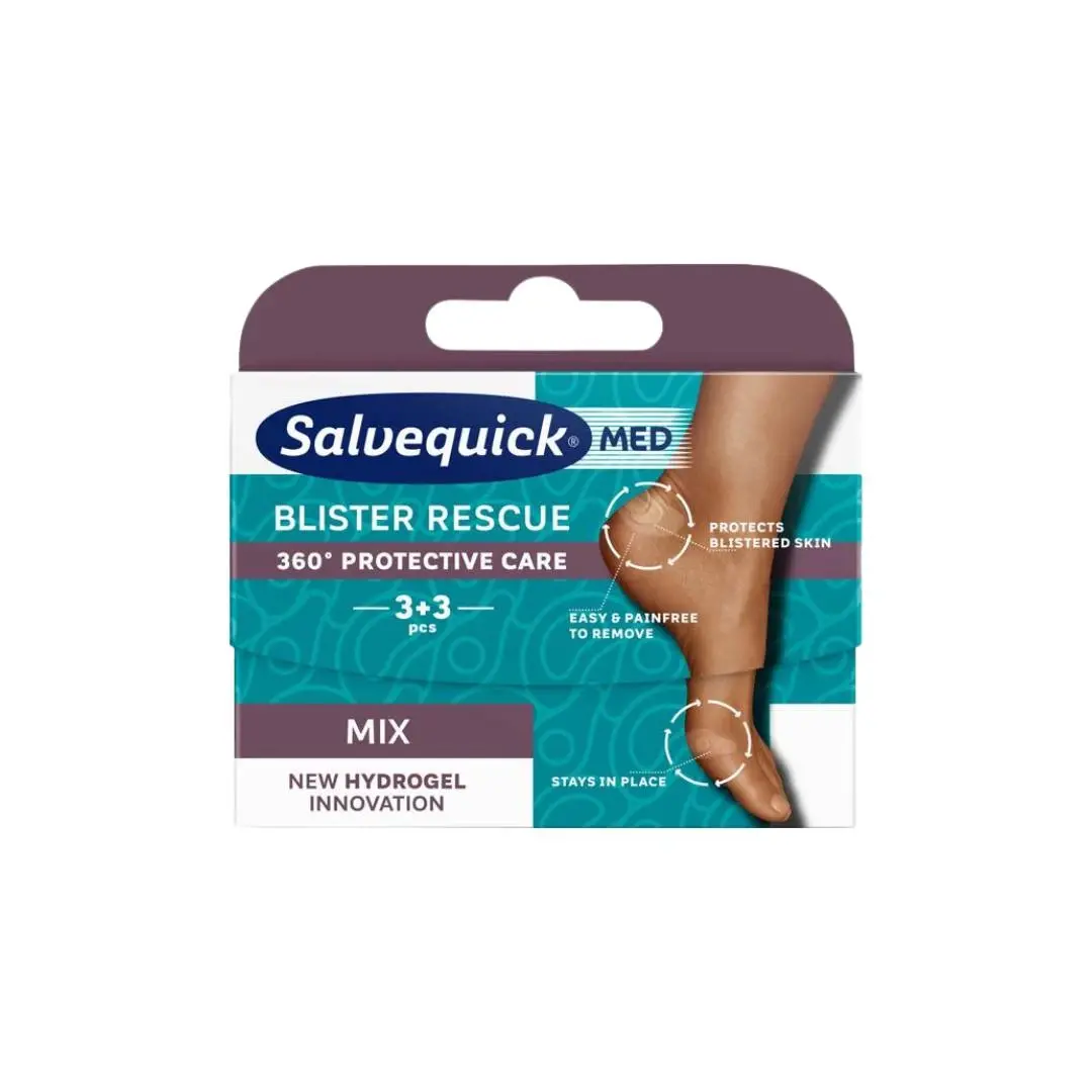 Salvequick Flasteri Med Blister Rescue, 6 komada