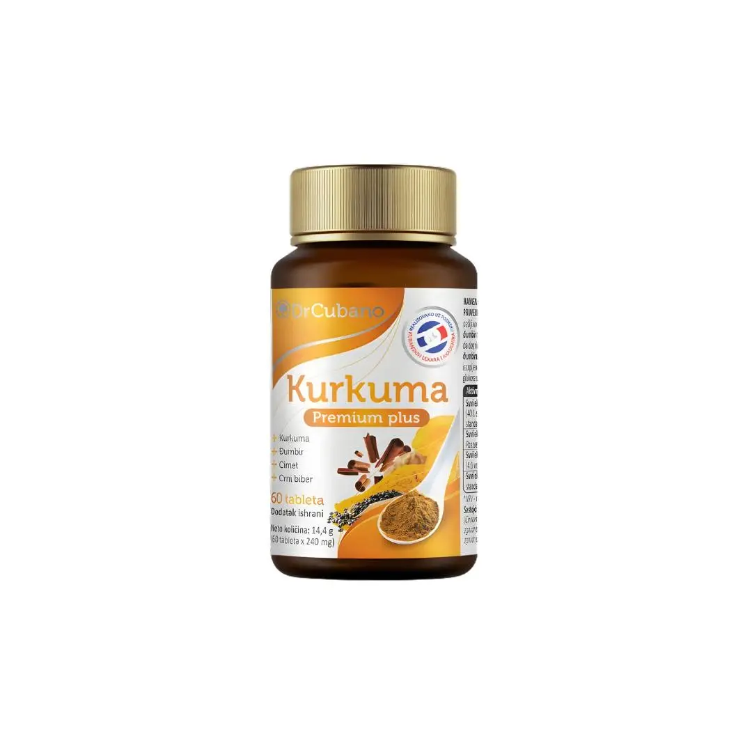 Dr Cubano Tablete Kurkuma Premium Plus, 60 tableta