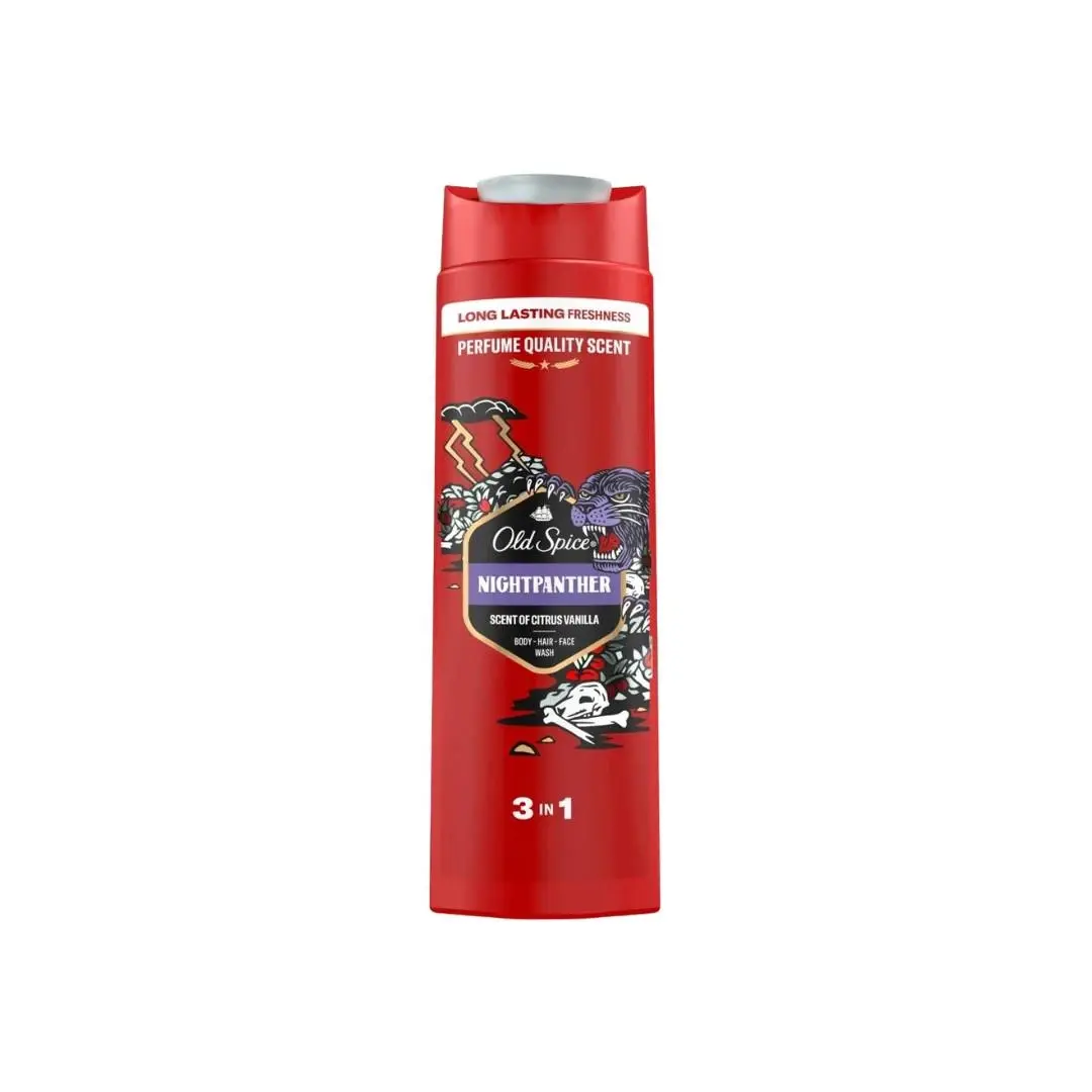 Old Spice Gel za tuširanje Night Panther 3 u 1, 400 ml