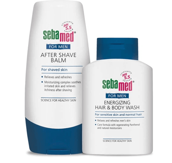 Sebamed Muški set Balzam za posle brijanja i šampon za kosu i telo
