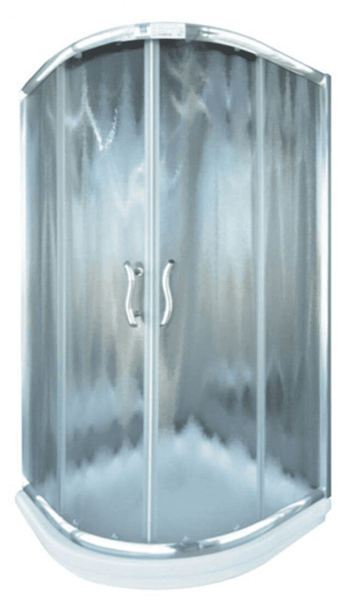 Linni Tuš kabina, R80x190cm, Chinchilla staklo 5mm, Srebrni ram