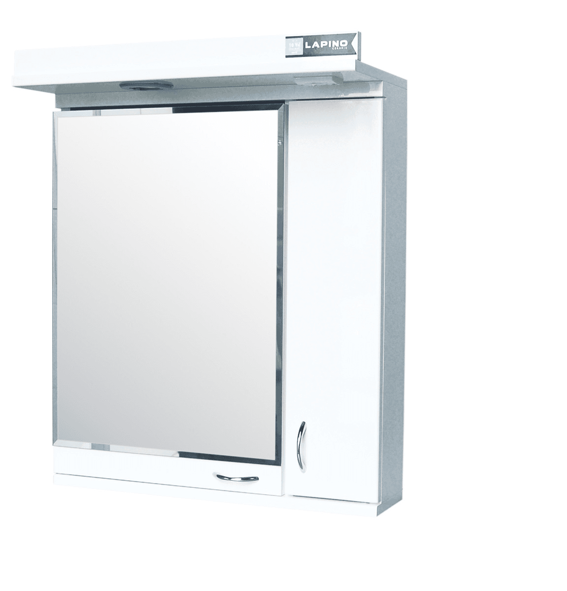 Lapino Eko 1/2 Ogledalo sa ormarićem, 55x70cm, Belo