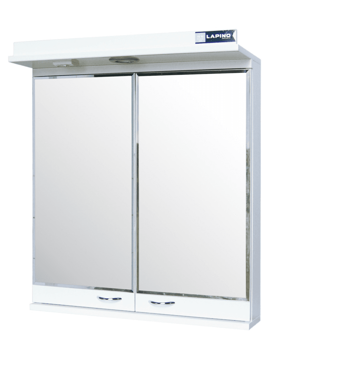 Lapino Ekonomik Ogledalo sa ormarićem, 75x76cm, Belo