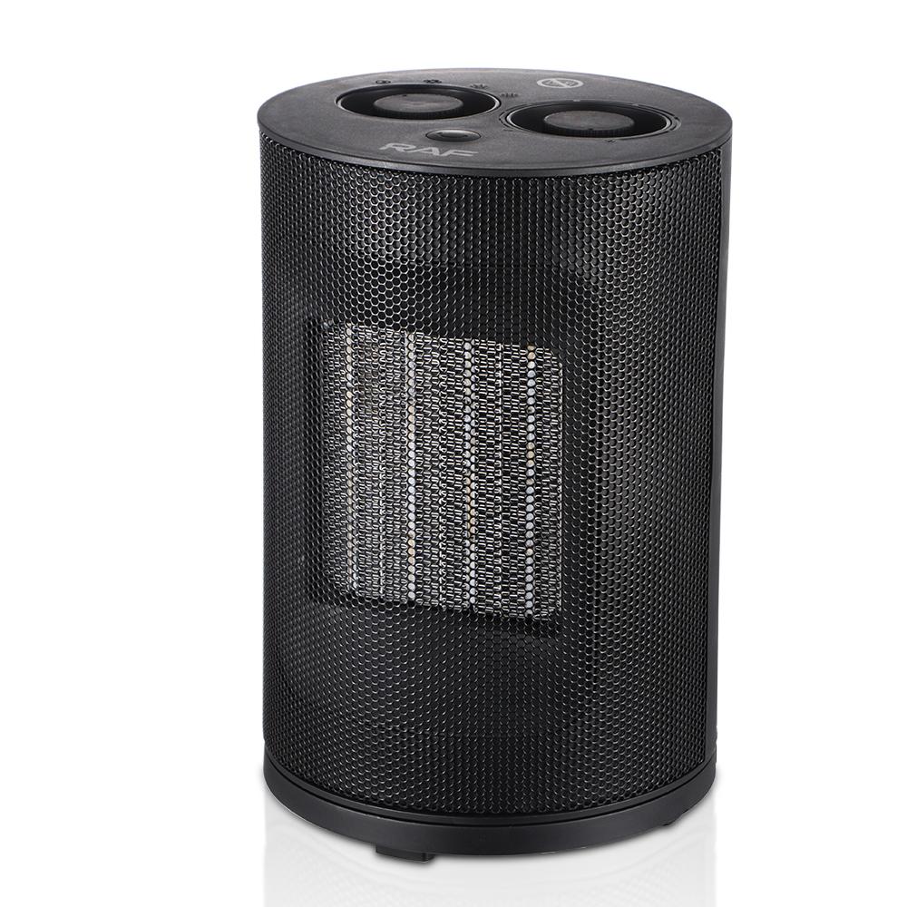 Raf Rotirajuća grejalica sa ventilatorom R.1187G, 1800 W, Crna