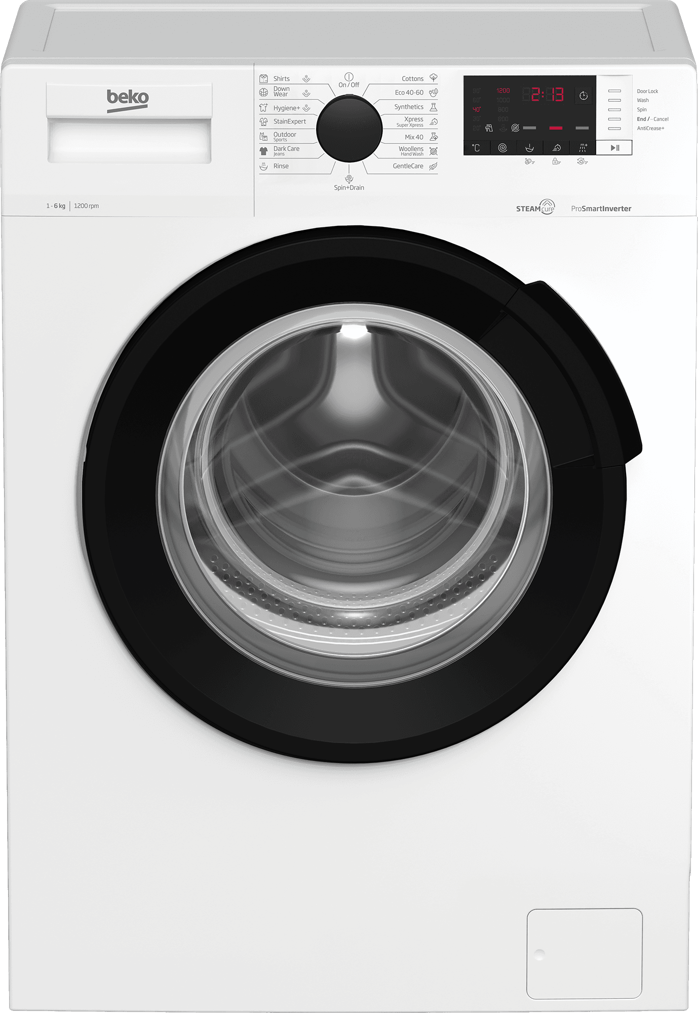 Selected image for Beko WUE 6612D BA Mašina za pranje veša, Samostojeća, 6 kg, 1200 obrt/min, Bela