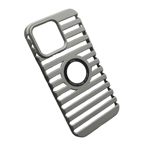 Futrola LINES LOGO CUT za mobilni telefon iPhone 15 Pro (6.1), Siva