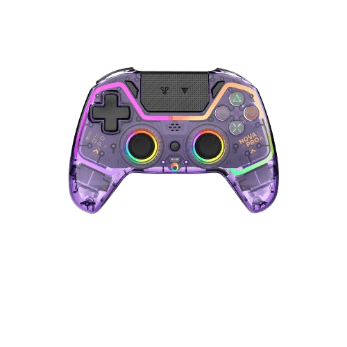 FANTECH Bežični džojstik WGP14V2 NOVA PRO multiplatform RGB CLEAR, Ljubičasti