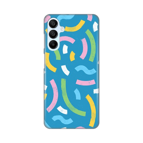 Silikonska maska Print za mobilni telefon Samsung A156B Galaxy A15 5G Happy Lines, Plava