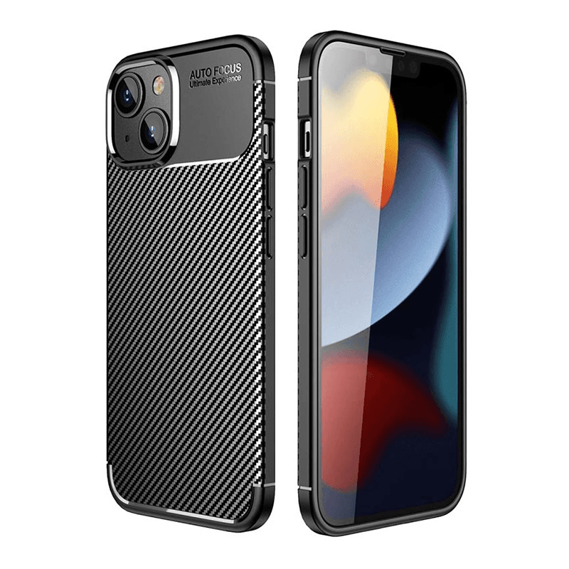 Carbon Defender Maska za telefon iPhone 15 Plus, Crna