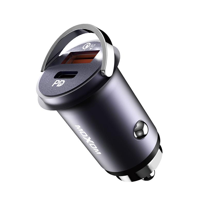 MOXOM Auto punjač MX-VC08 fast PD3.0+QC3.0 33W crni
