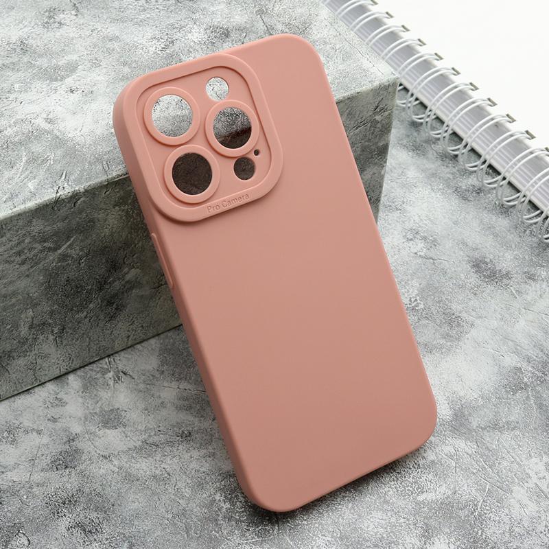 Maska za telefon Silikon Pro Camera za iPhone 15 Pro 6.1" roze