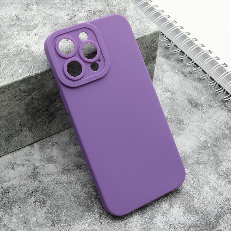 Maska za telefon Silikon Pro Camera za iPhone 15 Pro Max 6.7" ljubičasta