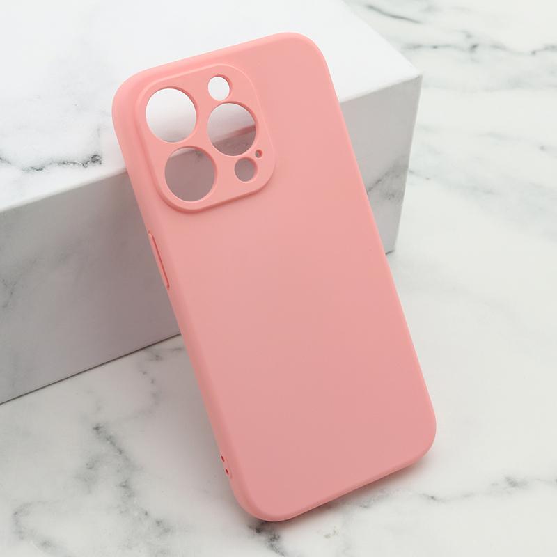 Maska za telefon Soft Silicone za iPhone 15 Pro 6.1" roze