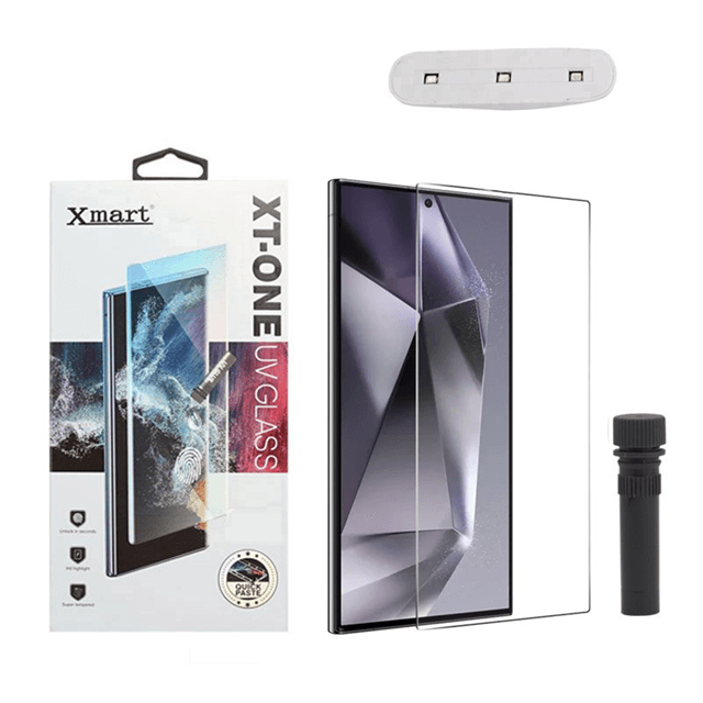 X MART Zaštitno staklo UV Glue Full Cover + lampa za Samsung S25 Ultra/ S938B