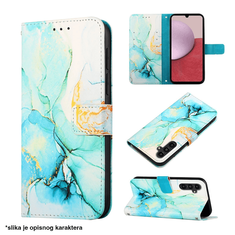 Futrola za telefon Xiaomi Redmi A4 MARBLE, Tirkizna