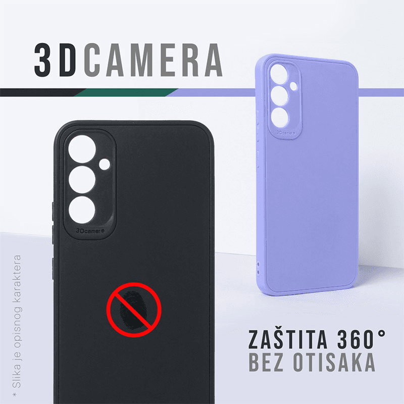 Maska za telefon Honor Magic 7 Lite/X9c 3D Camera, Crna