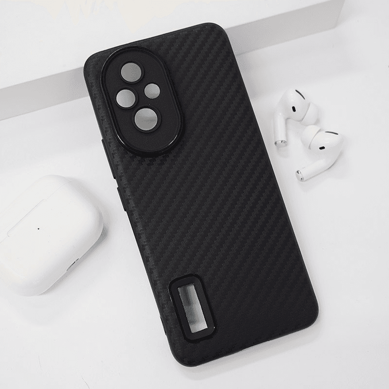 Maska za telefon Honor 200 CARBON FIBER, Crna