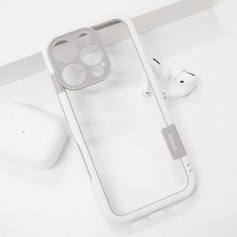Maska za telefon iPhone 16 Pro WOLMTT BUMPER, Bela