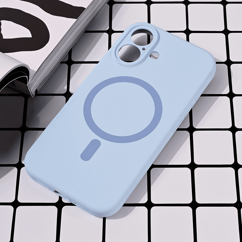 Maska za telefon iPhone 16 PURE COLOR, Magsafe, Svetloplava