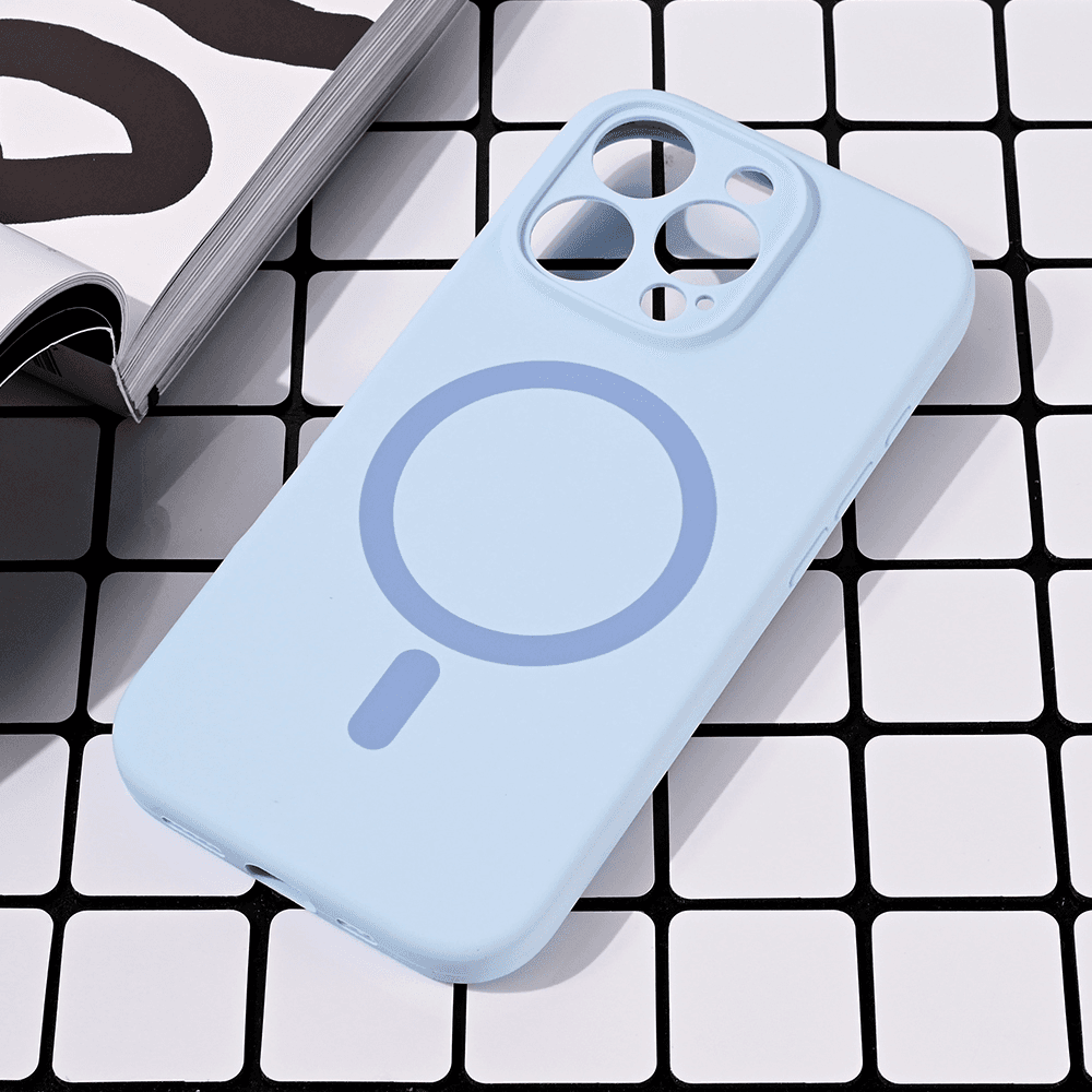 Maska za telefon iPhone 16 Pro PURE COLOR, Magsafe, Svetloplava