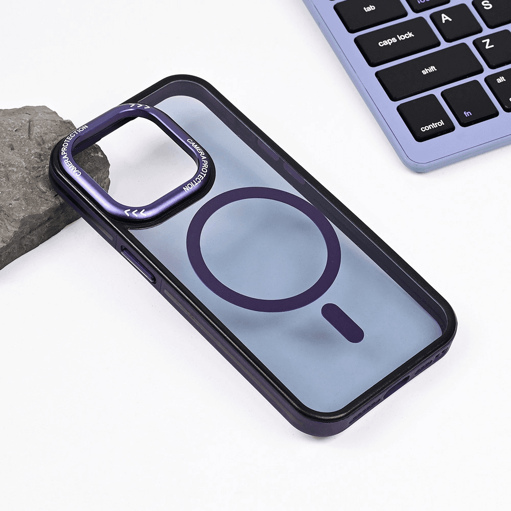 Maska za telefon iPhone 15 Pro TRENDY, Magsafe, Ljubičasta