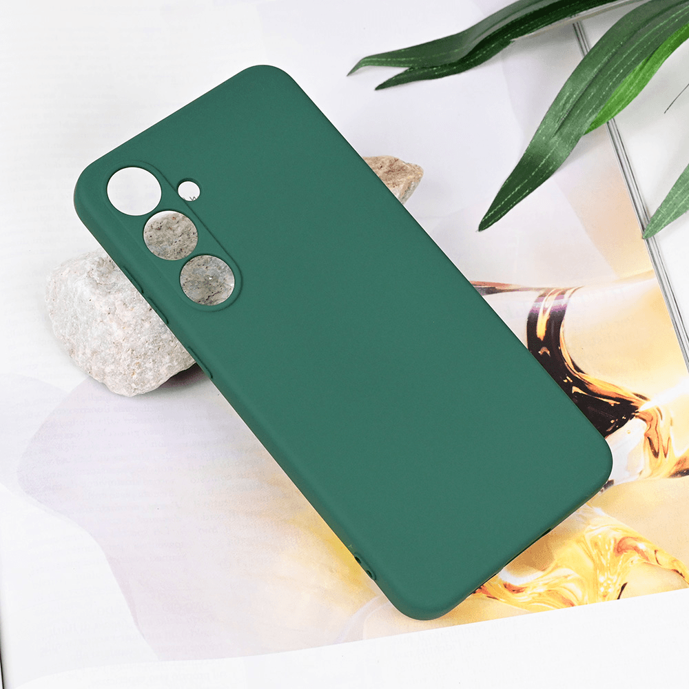 Maska za telefon Samsung S721B Galaxy S24 FE TERACELL SOFT VELVET, Tamnozelena