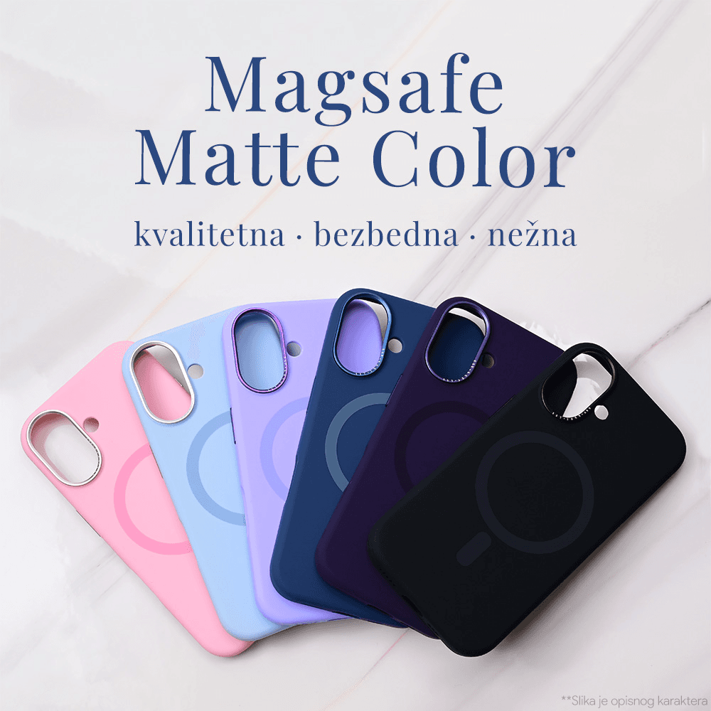Maska za telefon iPhone 13 MATTE COLOR, Magsafe, Ljubičasta
