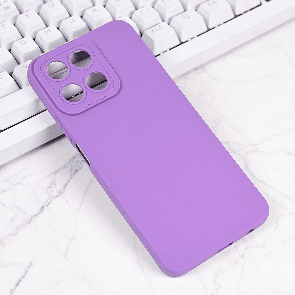 Maska za telefon Honor 200 Smart/Honor X7c SILIKON PRO CAMERA, Ljubičasta
