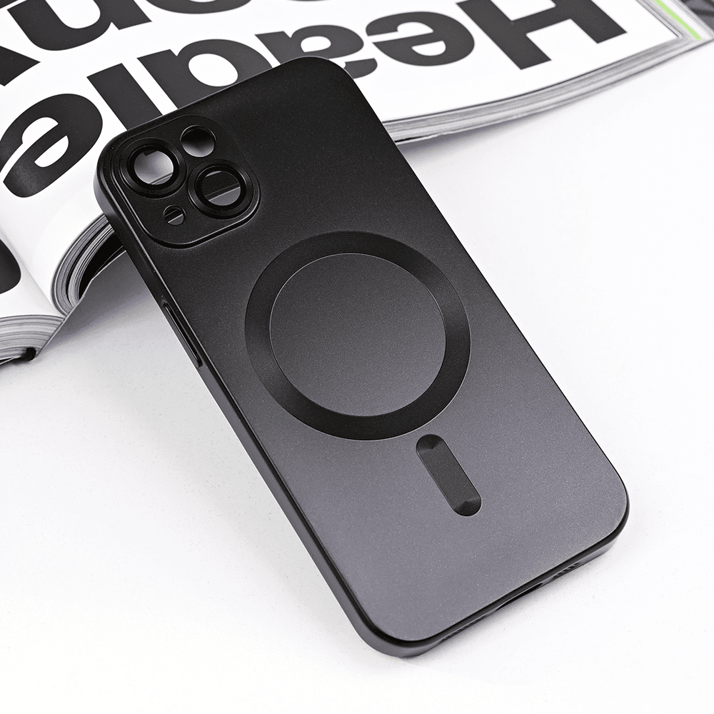 Maska za telefon iPhone 14 CHROME, Magsafe, Crna