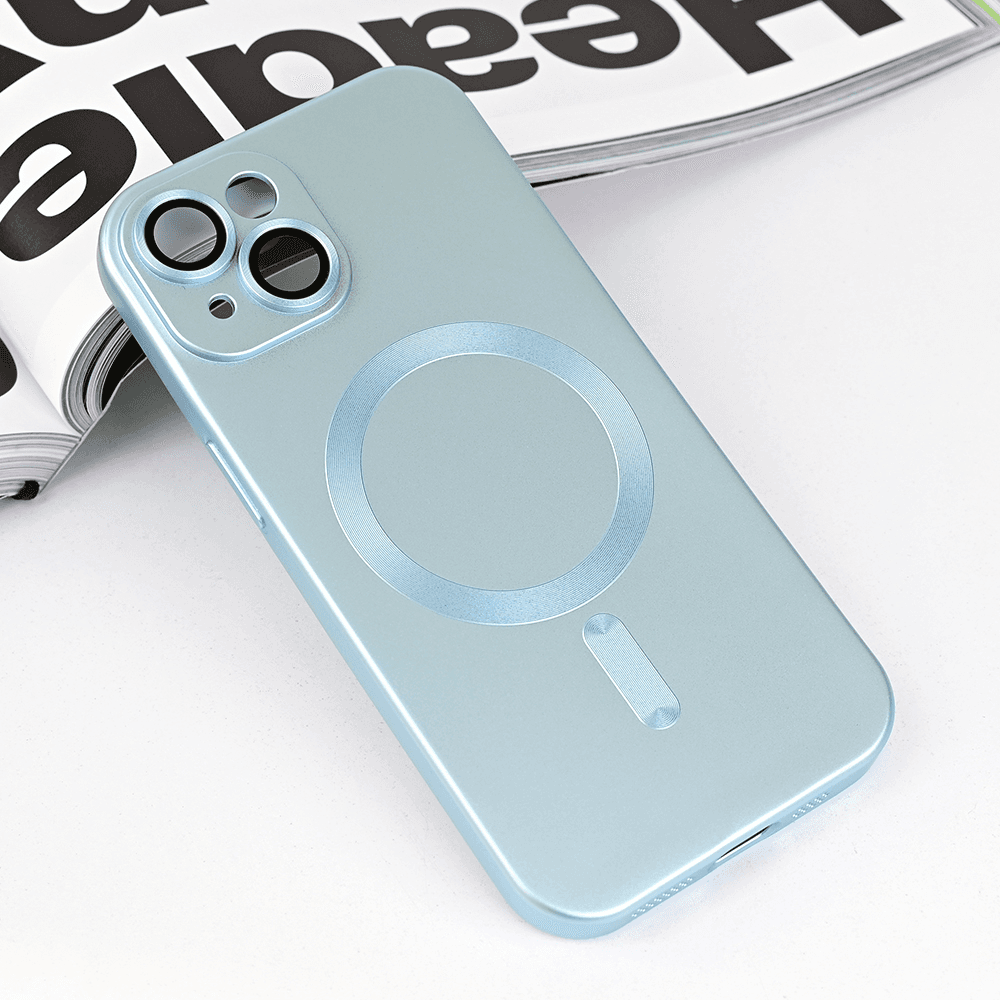 Maska za telefon iPhone 15 CHROME, Magsafe, Plava