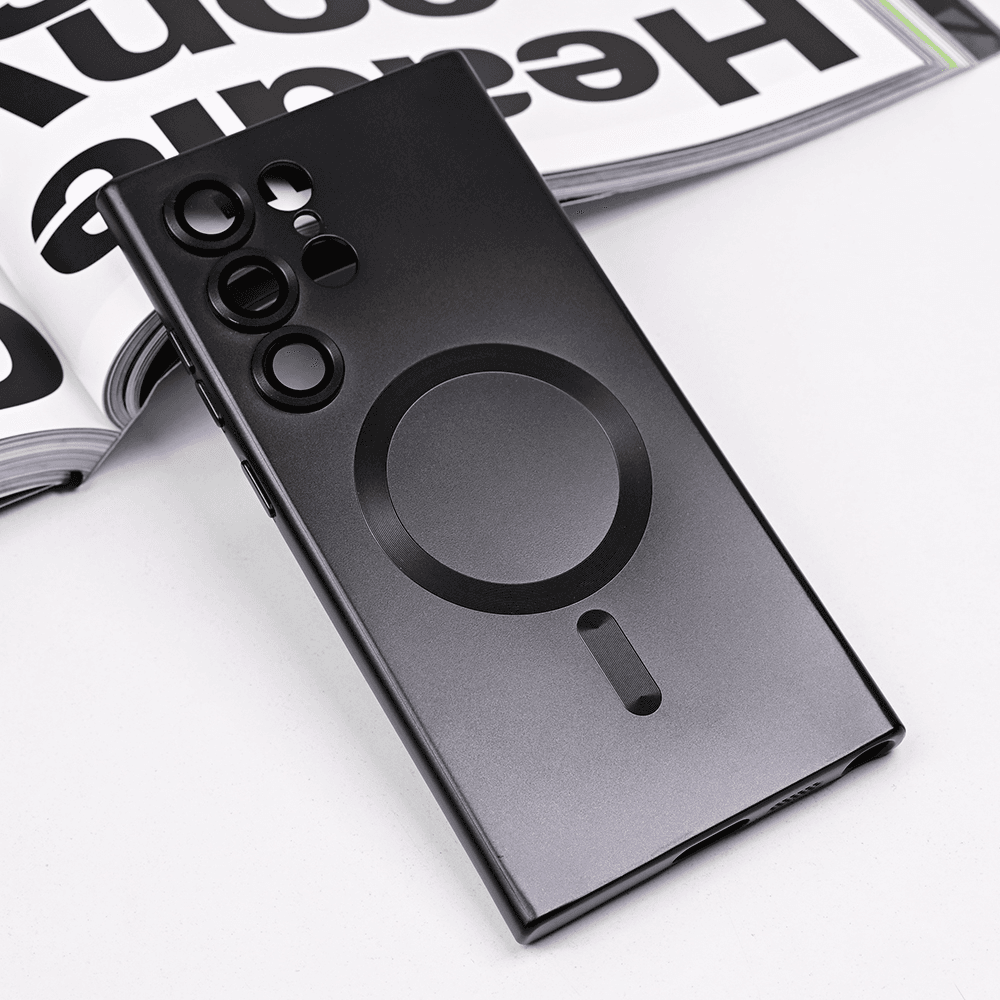 Maska za telefon Samsung S918B Galaxy S23 Ultra CHROME, Magsafe, Crna