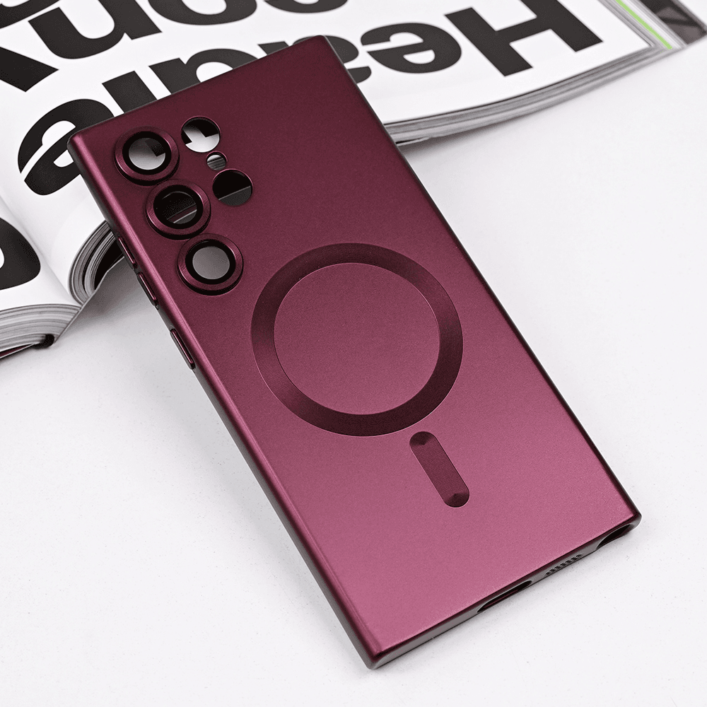 Maska za telefon Samsung S918B Galaxy S23 Ultra CHROME, Magsafe, Bordo