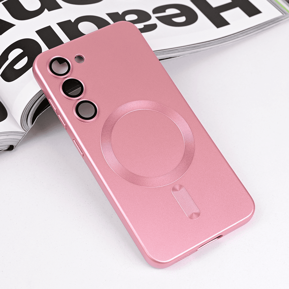 Maska za telefon Samsung S911B Galaxy S23 5G CHROME, Magsafe, Roze