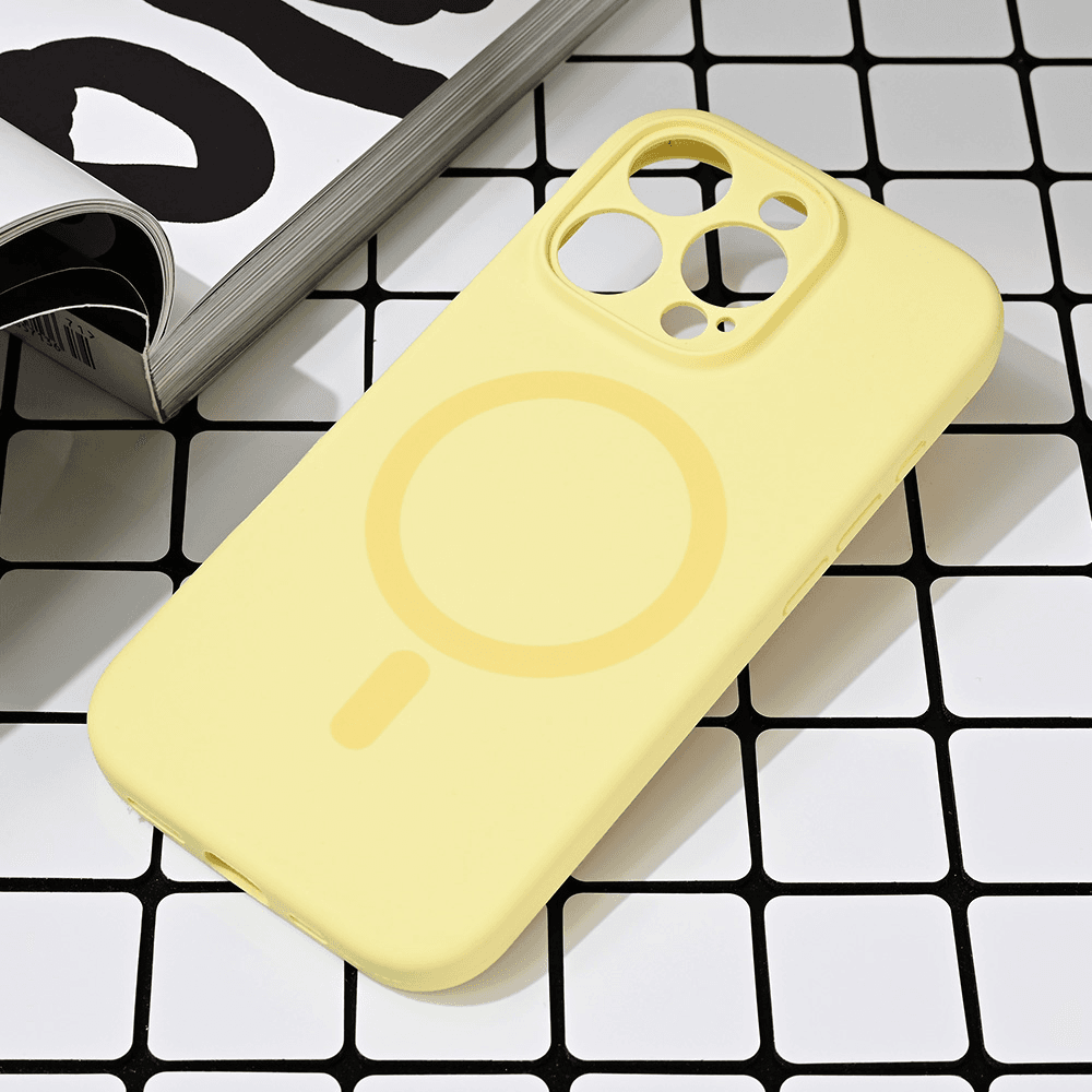 Maska za telefon iPhone 16 Pro PURE COLOR, Magsafe, Žuta