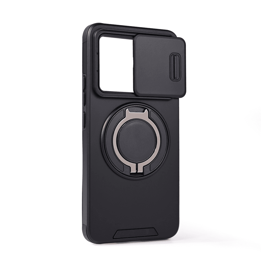 Maska za telefon Xiaomi 14T CAMSHIELD RING STAND, Crna