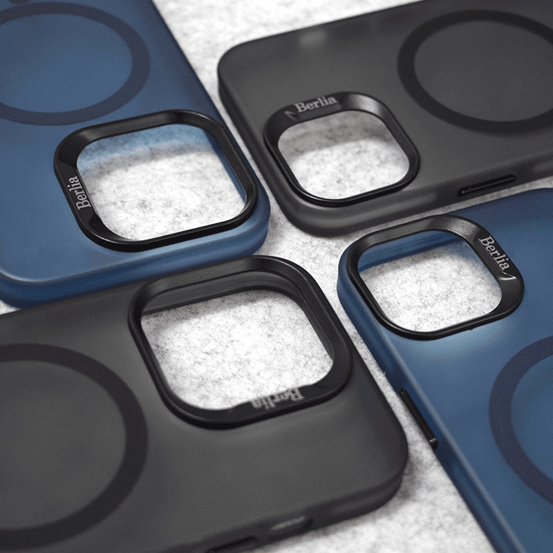 Maska za telefon iPhone 16 Pro Max BERLIA SMOOTH MAGNET, Tamnoplava