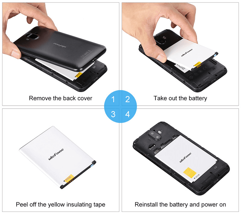 Baterija za telefon Ulefone S8/S8 Pro, 3000mAh