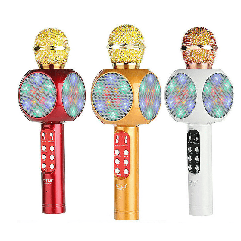 Karaoke mikrofon i zvučnik (WS-1816) BTS16/05, Bela