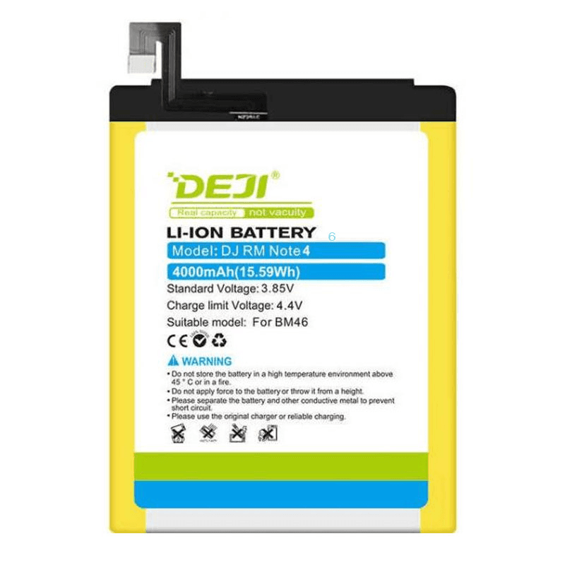 DEJI Baterija za telefon Xiaomi Redmi Note 4/BN41, 4000mAh