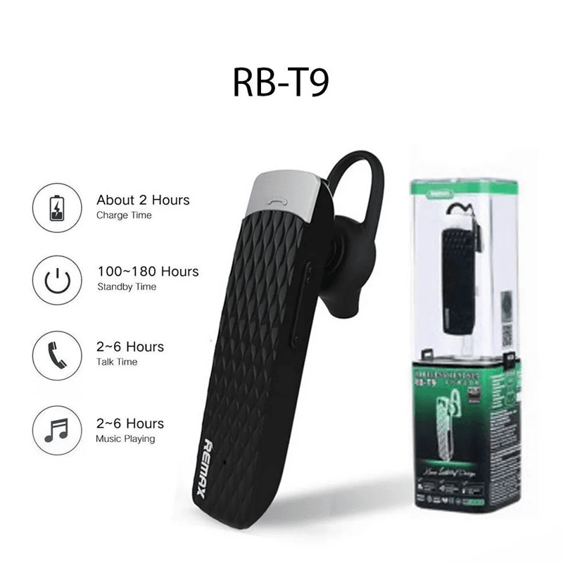 Bluetooth slušalica REMAX RB-T9, Crna