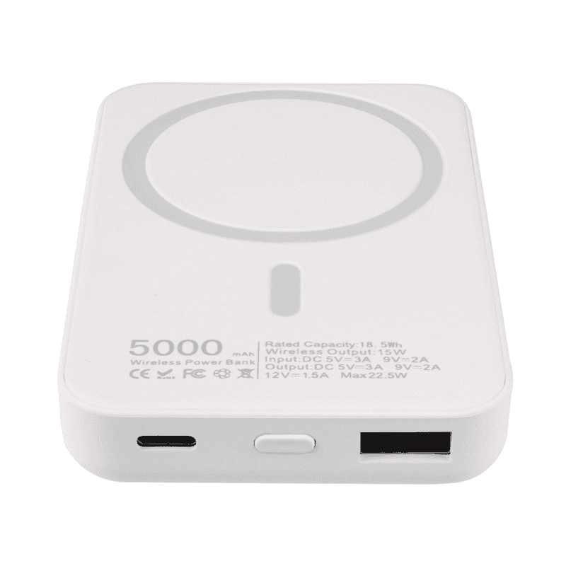 Eksterna baterija, Magsafe, 5000mAh, 22.5W, Bela